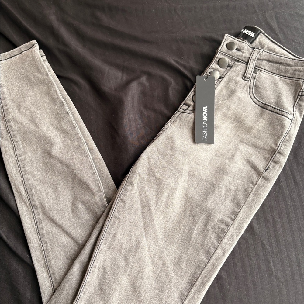 Fashion Nova Women's Charcoal Jeans